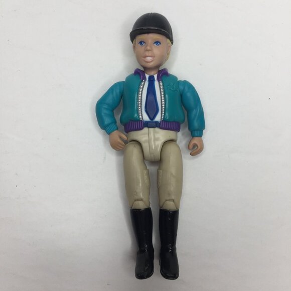 Vintage 2001 Fisher Price Loving Family Horse Equestrian Dolls Dad Boy Girl - Picture 8 of 13